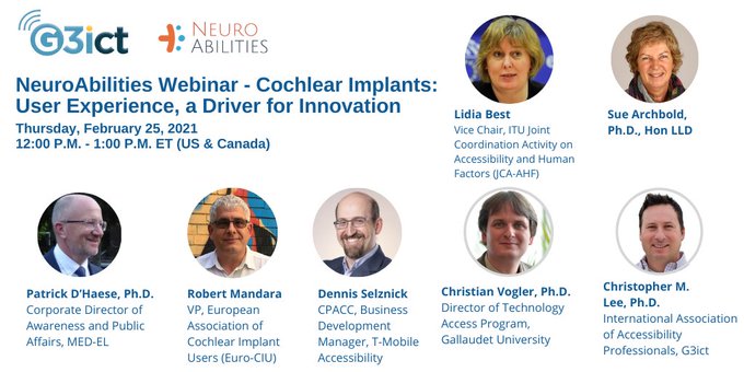 NeuroAbilities Webinar Cochlear Implants: User Experience, a Driver for Innovation