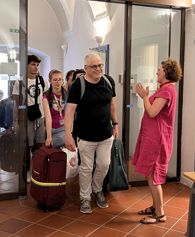 Arriving at the EURO-CIU summer camp, after a very long journey and a great deal of planning.